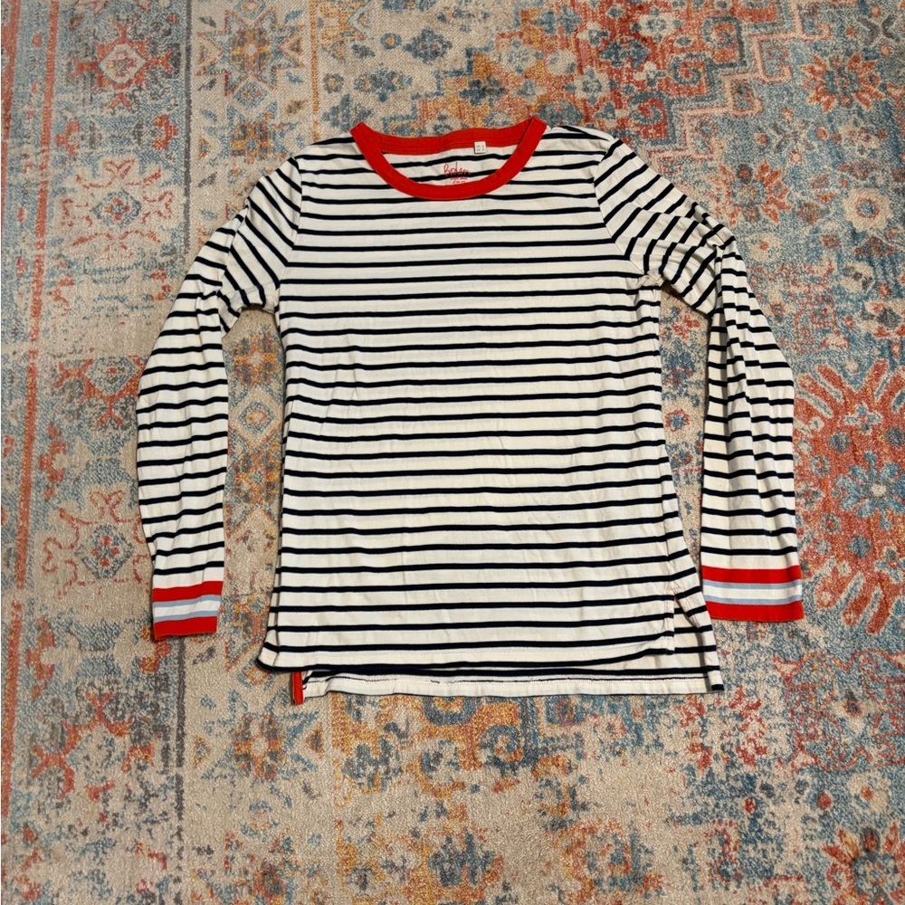 Boden cotton striped crewneck tshirt